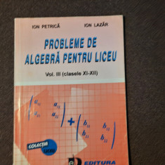 Ion Petrica PROBLEME DE ALGEBRA PENTRU LICEU VOL 3 CLASELE XI-XII