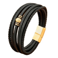 Bratara barbati Fossil gold foto