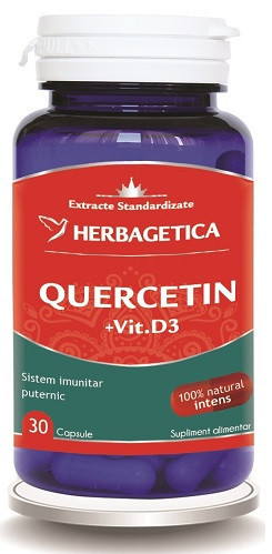 QUERCETIN+VITAMINA D3 30cps HERBAGETICA
