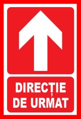 Placute pentru directie de urmat in sus foto