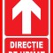 Placute pentru directie de urmat in sus