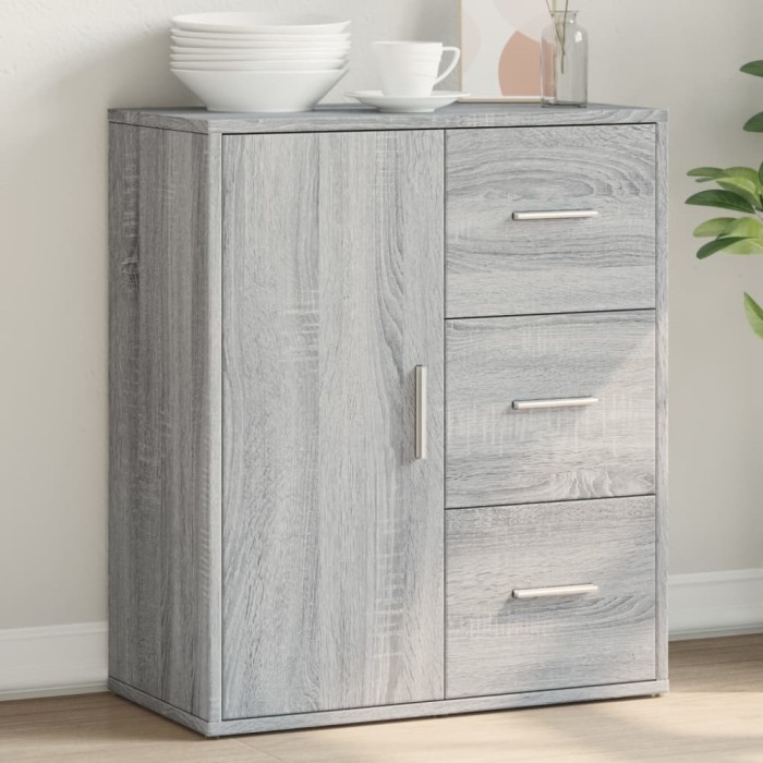 Gossi dulap, gri sonoma, 60x31x70 cm, lemn prelucrat