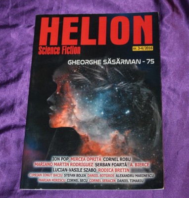revista Helion nr 3-4 2016 &amp;ndash; numar special Gheorghe Sasarman 75 reviste science fiction sf foto