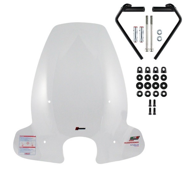 Parbriz mare transparent Piaggio Liberty 50 ie IGET 3V (16-22) 4T AC 50cc - Liberty ie IGET 3V ABS (16-22) 4T AC 125-150cc