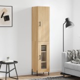 vidaXL Dulap &icirc;nalt, stejar sonoma, 34,5x34x180 cm, lemn prelucrat