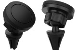 Suport Auto Magnetic Universal, Prindere Grila Ventilatie, Rotativ 360, Compatibil Smartphone GPS