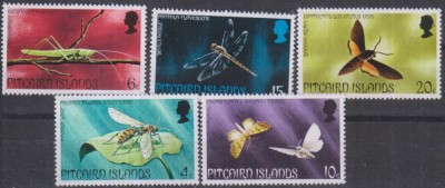 Timbre cu insecte din Pitcairn foto