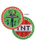 Set 8 farfurii MINECRAFT 23 cm