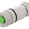 Conector M12 mamă 4 pini cod D
