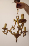 Boem candelabru antic din bronz masiv in stil francez