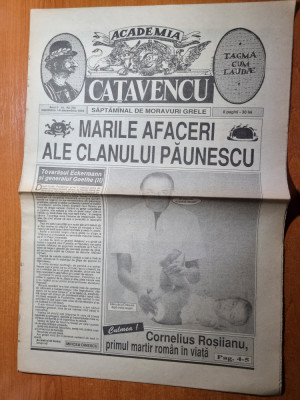 ziarul catavencu 1-6 decembrie 1992 foto