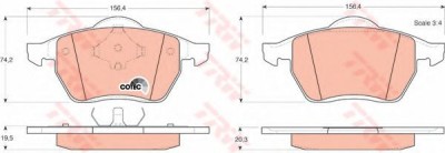 Set placute frana,frana disc SEAT ALHAMBRA (7V8, 7V9) (1996 - 2010) TRW GDB1204 foto