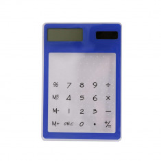 Calculator de birou cu alimentare solara, Solar Touch, albastru foto
