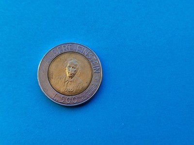 500 Lire 1984 San Marino-Albert Einstein-RAR foto