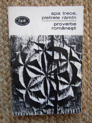 APA TRECE PIETRELE RAMAN - PROVERBE ROMANESTI ( BPT 342 ) foto