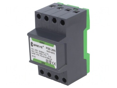 Transformator de Alimentare 20VA 230V AC 24V cu Bandă de Cleme foto
