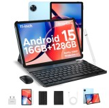 Cumpara ieftin Tableta Doogee U11, VIP, Albastru, 11 HD IPS 90Hz, 16GB RAM (4GB + 12GB extensibili), 128GB ROM, 13MP + 5MP, Android 15, Unisoc T606, 8580mAh, 10W, De