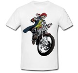 Cumpara ieftin Tricou &quot; Schelet pe motocicleta &quot;