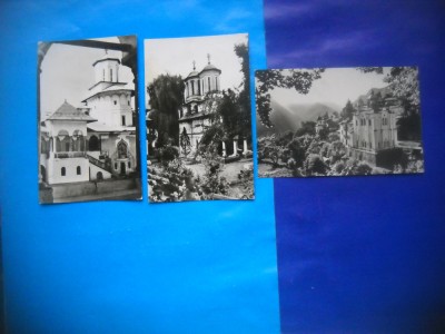 HOPCT LOT NR 301 - MANASTIRI DIN ..JUD VALCEA -3 CARTI POSTALE-RPR-CIRCULATE foto