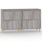 Dulapuri, 2 buc, sonoma gri, 60x35x70 cm, lemn prelucrat