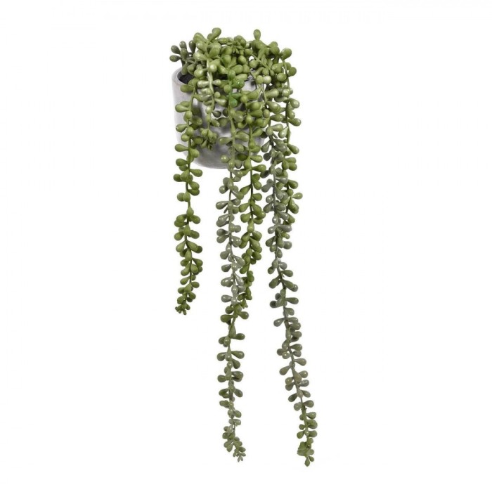 Planta Artificială Decorativă, Ghiveci Ceramic, Verde, &Icirc;nălțime 45cm