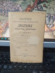 Statutele Băncei Populare Cooperative &Icirc;nălțarea, comuna Rugi, azi sat &icirc;n comuna Turcinești, județul Gorj T&acirc;rgu Jiu 1904, 013