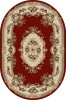 Covor Oval Model Lotos 575-210, Marime 60 x 110 cm, Rosu, Inaltime Fir 8 mm, Antialergic, Polipropilena, Living, Dormitor, Sufragerie, Birou