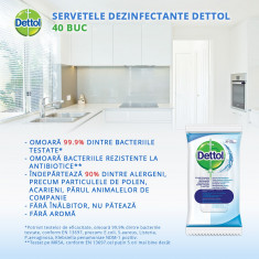 Servetele dezinfectante Dettol 40 buc foto