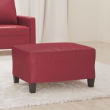 VidaXL Taburet, roșu vin, 70x55x41 cm, piele ecologică