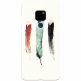 Husa silicon pentru Huawei Mate 20, Three Feathers