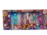 Set 6 Figurine Amazing Digital Circus, Plastic, 10 cm, Multicolor, 3+ ani, Breloc, Actiune, Jucarie Copii
