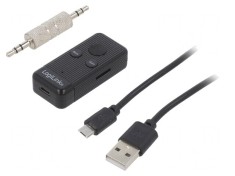 Receiver Bluetooth Neagra Jack 3.5mm MicroSD USB 10m 300mAh foto