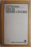 Eseuri despre gandire &ndash; A. P. Samson