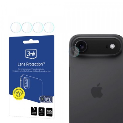 Folie de protectie Camera Spate 3MK Protection pentru Apple iPhone 17 Air, Sticla Securizata, Set 4 bucati, Transparenta foto