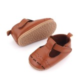 Pantofi maro pentru fetite - Lolyta (Marime Disponibila: 6-9 luni (Marimea 19