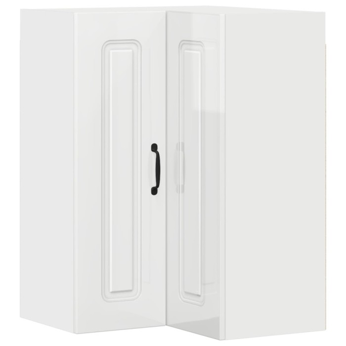 vidaXL Dulap de bucătărie Alb lucios 57 x 57 x 80 cm Lemn compozit 884728