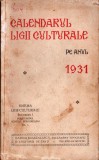 C8413N Calendarul Ligii Culturale pe anul 1931