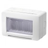 Doza Aplicata Gewiss Chorus GW16514, 4 Module, IP55, Gri - Protectie Sporita