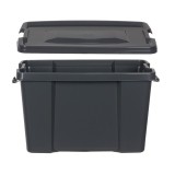 Cutie pentru depozitare cu capac, Kopenpal, Plastic, Negru, 30 L, 45x34x30 cm, Oem