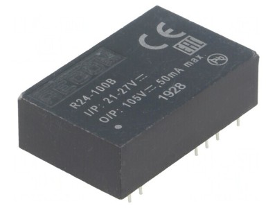 Convertor DC/DC 5W 21-27V la 56-135V DIP24 foto