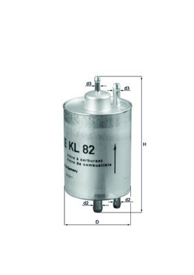 MAHLE KL 82 filtru combustibil