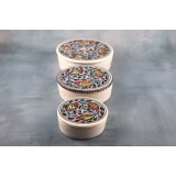 Set 3 recipiente din ceramică Nero