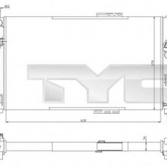 Radiator, racire motor OPEL CORSA C (F08, F68) (2000 - 2009) TYC 725-0034-R