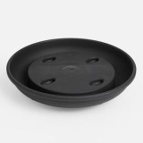 Farfurie Antracit cu Roti pentru Ghiveci Flori cu Scurgere, CMCLASS