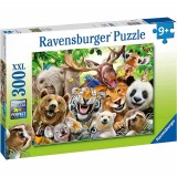 Puzzle Selfie Cu Animale Exotice, 300 Piese