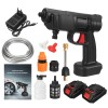 Masina de spalat cu presiune, AUDEW, Masina de spalat podea, 2 baterii, 10 L/min, 300 W, 60Bar, Negru