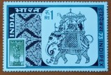INDIA-1973-'' EXPO -INDIPEX-ARTA--1 timbru''-MNH=Nestampilate.--Vezi-Scan