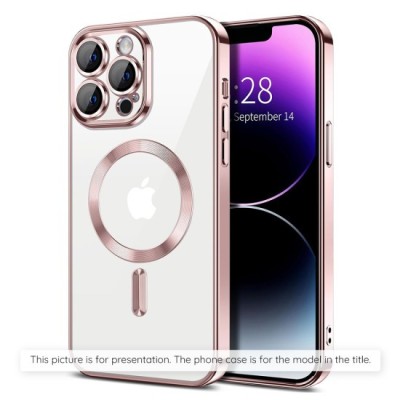 Husa pentru Samsung Galaxy A55 5G - Techsuit Luxury Crystal MagSafe - Pink foto