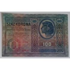 Austro-Ungaria, 100 Kronen 1912.