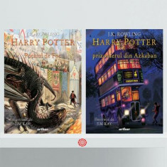 Pachet Harry Potter | Ediție ilustrată (Incomplet) - Hardcover - J.K. Rowling - Arthur